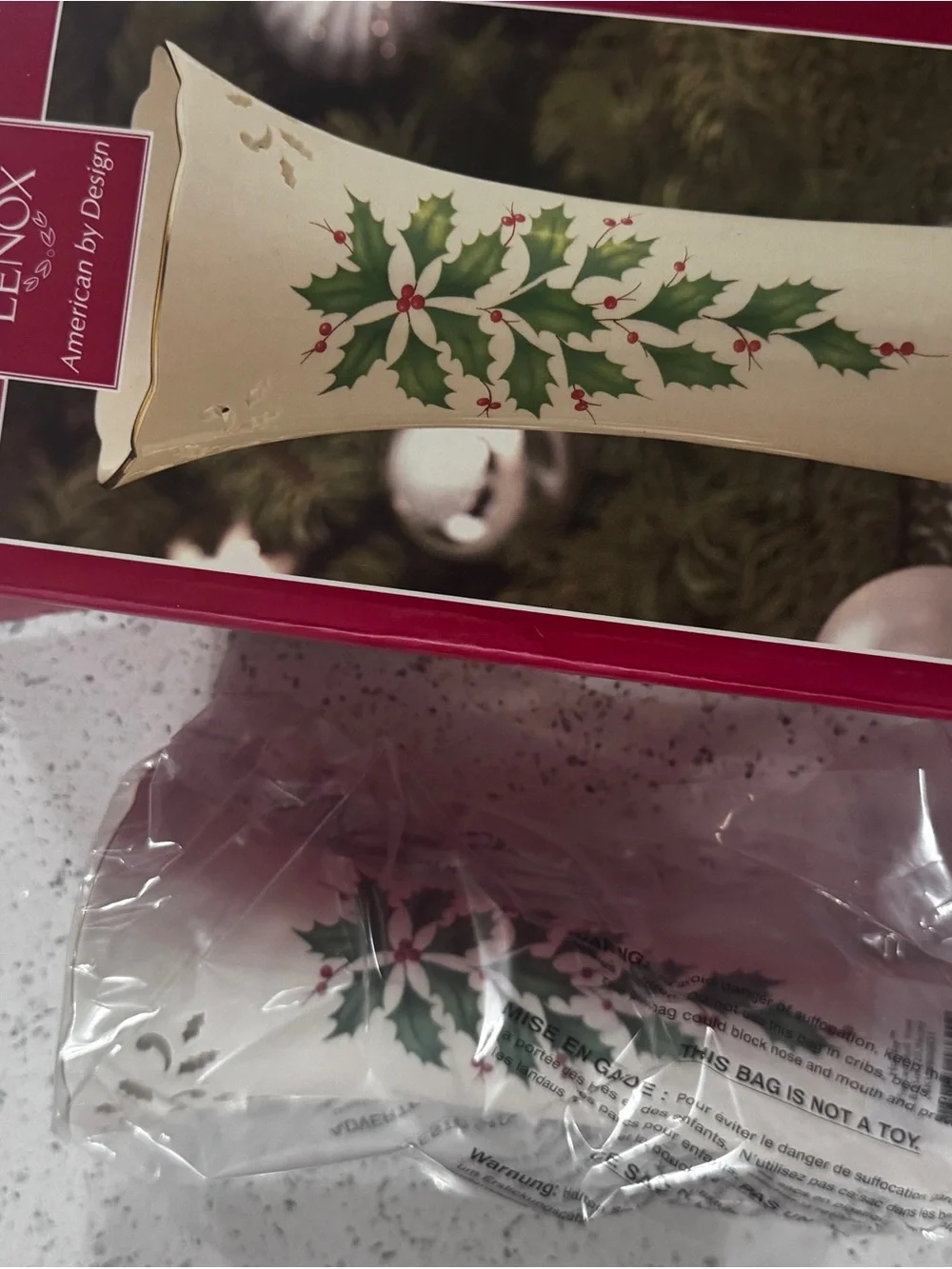 Lenox Holiday Pierced Bud Vase